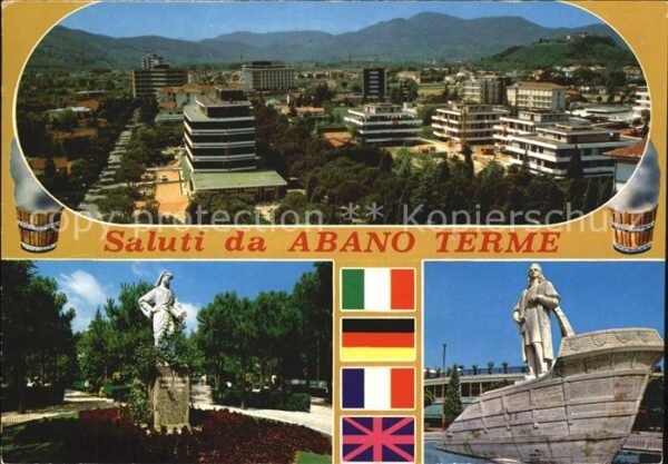 Abano Terme Gesamtansicht Kurpark