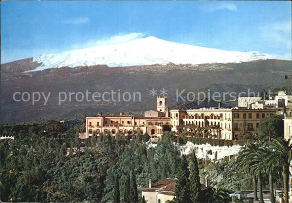 Taormina Sizilien Sant Domenic und der Ätna