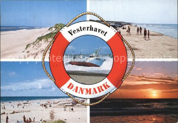 Vesterhavet Strand Dünen Sonnenuntergang