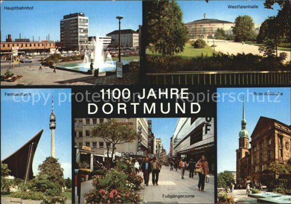 Dortmund Reinoldikirche Fernsehturm Hauptbahnhof