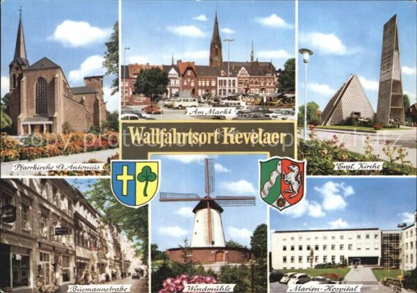 Kevelaer Evangelische Kirche Windmühle Markt