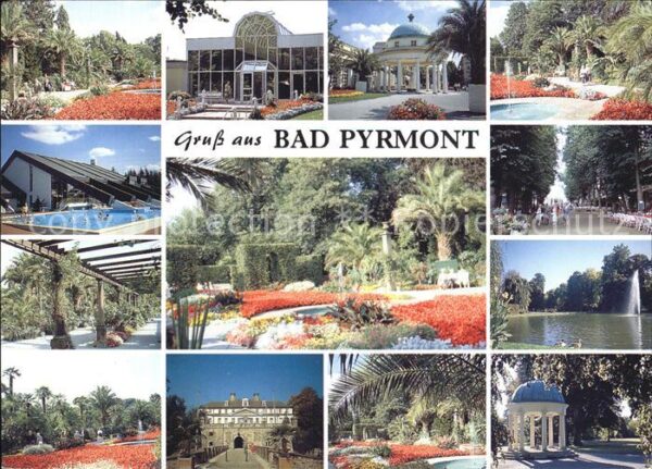 Bad Pyrmont Kurpark Pavillon Fontäne