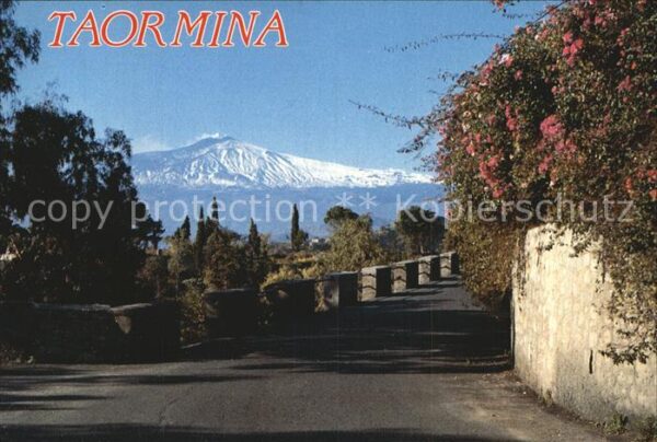 Taormina Sizilien Strassenansicht
