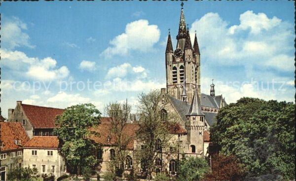 Delft Prinsenhof met Oude Kerk