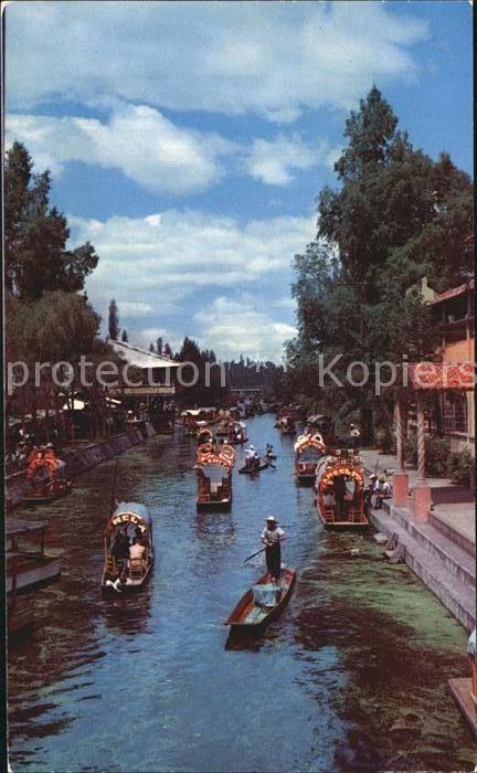 Xochimilco Main canal at the floating gardens