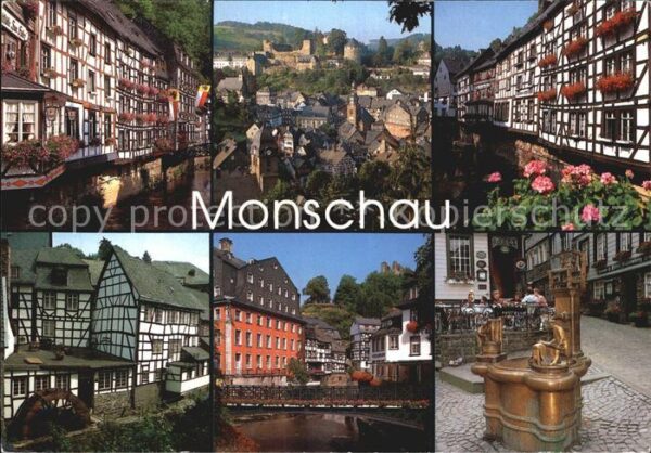 Monschau Burgruine Haller Rurpartie Rotes Haus B