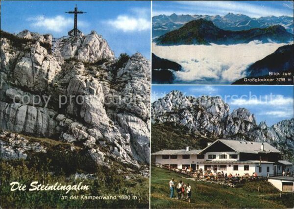 Kampenwand Chiemgau Gipfelkreuz Steinlingalm Terrasse Gross