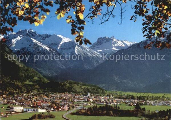 Oberstdorf mit Kegelkopf Krottenkopf Fürschiesser