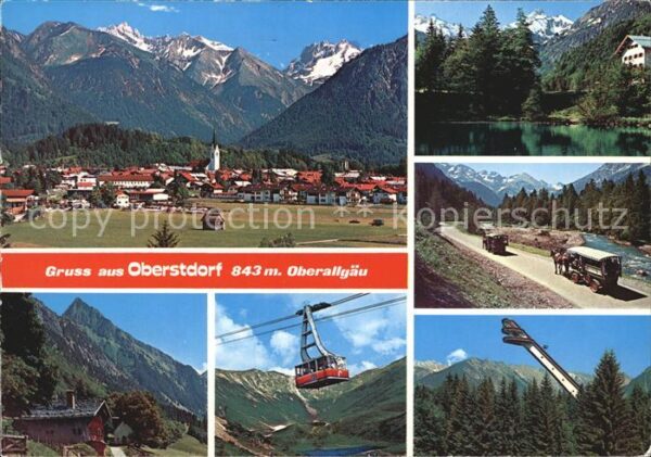 Oberstdorf Panorama See Seilbahn Sprungschanze Pfe