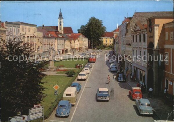 Eferding Hauptplatz Schloss Starkemberg Stadtpfa