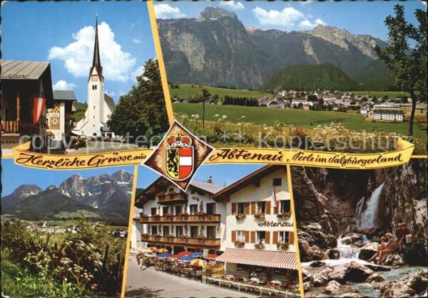 Abtenau Kirche Panorama Gasthof Abtenau Wasserf