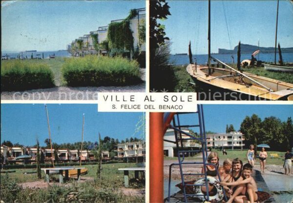 San Felice del Benaco Ville al Sole Fischerboote Camping Spie