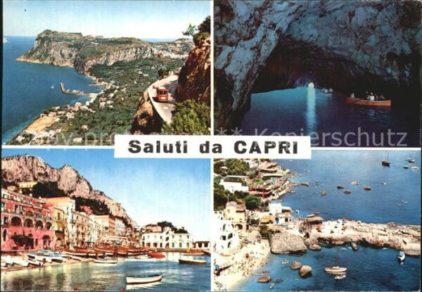 Capri Panorama e strada per Anacapri Grotta A