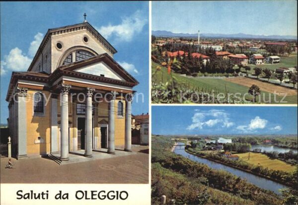 Oleggio Kirche Panorama Kanal