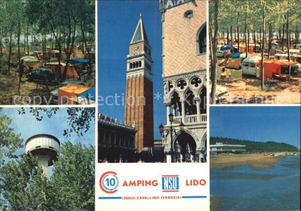 Cavallino Venezia Camping NSU Lido Wasserturm Kirche Stra
