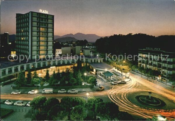 Abano Terme Piazzale della Repubblica Notturno