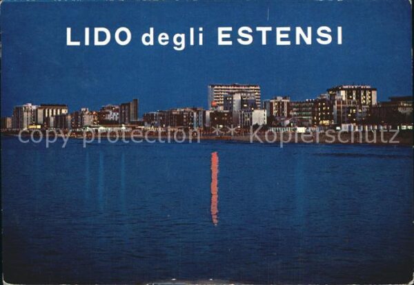 Lido degli Estensi Veduta parziale notturno
