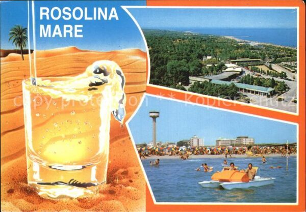 Rosolina Mare Fliegeraufnahme Strand Tretboot