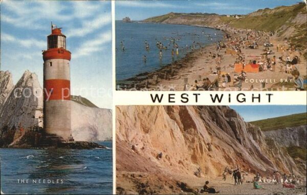 Alum Bay Isle of Wight Colwell-Bay Leuchtturm The Needles
