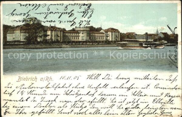 Biebrich Wiesbaden Partie am Rhein