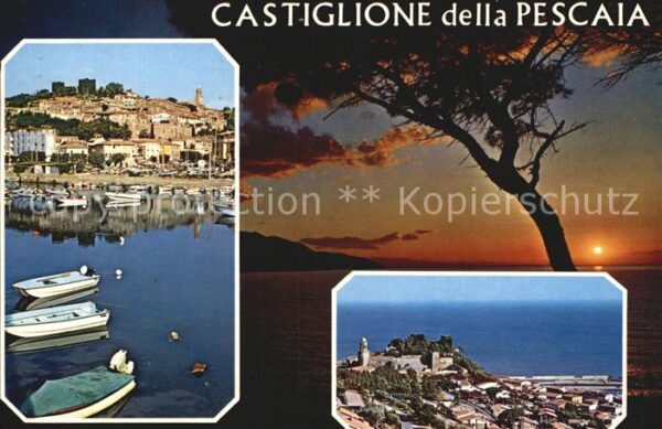 Castiglione della Pescaia Fliegeraufnahme Hafen