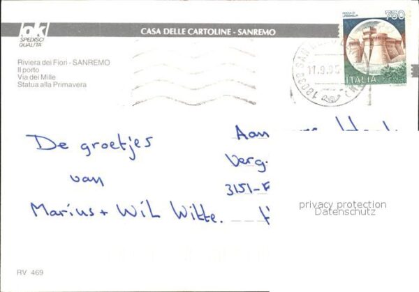 Sanremo Hafen Gasse – Bild 2