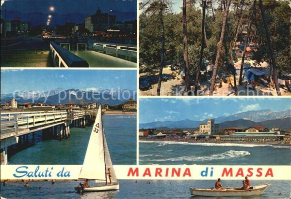 Marina di Massa Camping Strand Seebrücke