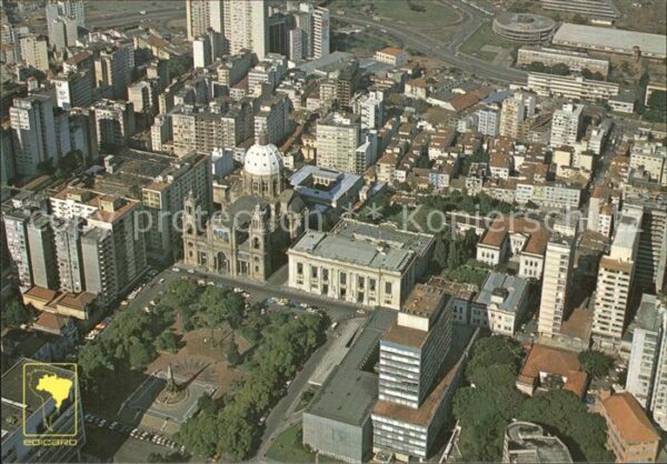 Porto Alegre Fliegeraufnahme mit Kirche