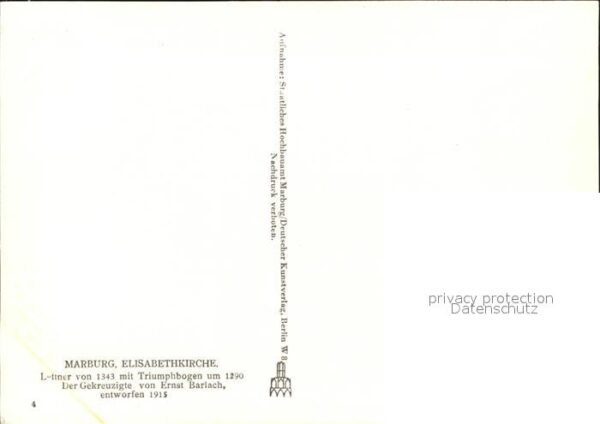 Marburg Lahn Kirche innen – Bild 2
