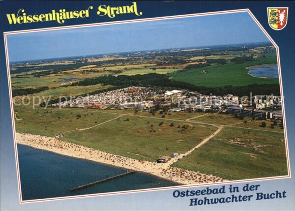 Weissenhaeuser Strand Fliegeraufnahme mit Strand