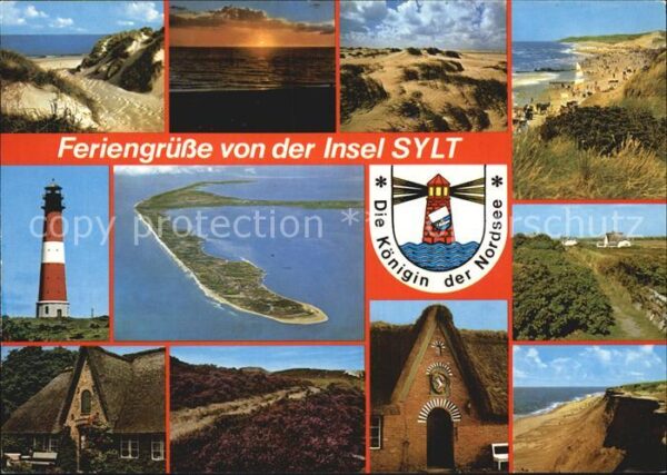 Sylt Fliegeraufnahme Leuchtturm Strand