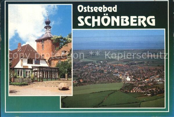 Schoenberg Holstein Fliegeraufnahme und Kirchenpartie