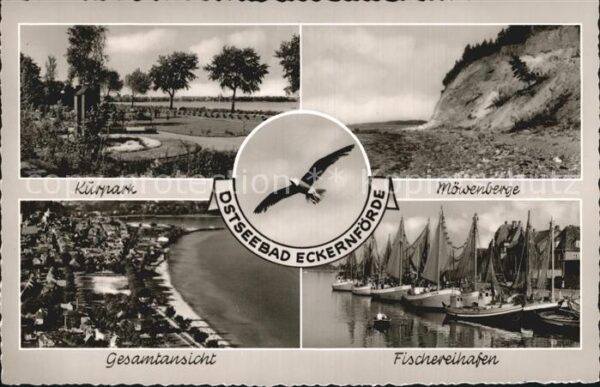 Eckernfoerde Kurpark Möwenberge Gesamtansicht Fische