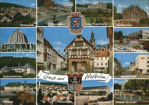 Hofheim Taunus Teilansicht Gymnasium Hotel Rosenberg K