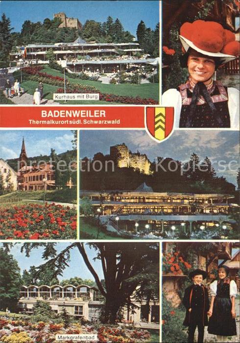 Badenweiler Kurhaus Burg Kirche Trachten Markgrafen