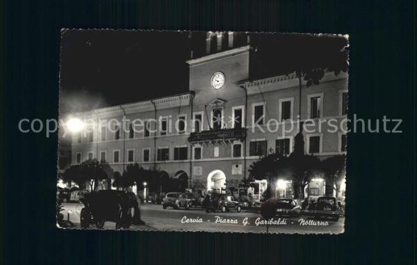 Cervia Piazza G Garibaldi Notturno