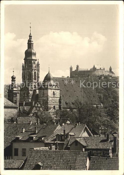 Coburg Teilansicht Kirche Schloss