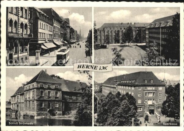 Herne Westfalen Bahnhofstr Finanzamt Schloss Strünkede