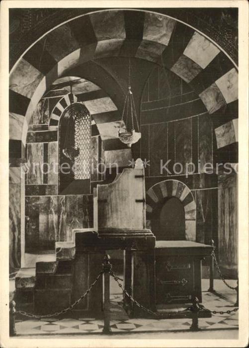 Aachen Dom Kaiser Karl Stuhl