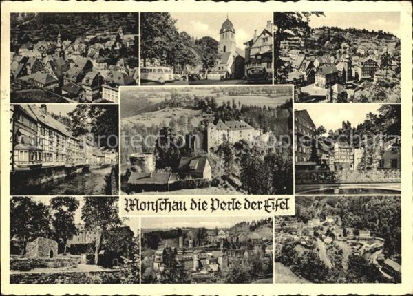 Monschau Total Kirche Panorama Rurpartie Burg Ha