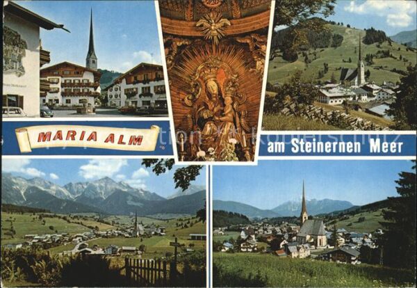 Maria Alm Steinernen Meer Teilansichten Panorama Wallfahrtskirche