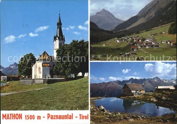 Mathon Tirol Kirche Panorama Seeblick