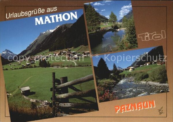 Mathon Tirol mit Ballunspitze Panorama