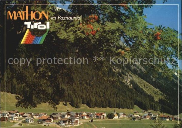 Mathon Tirol im Paznauntal Totalansicht