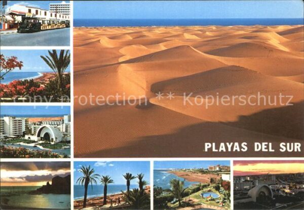 Gran Canaria Playas del Sur Teilansichten Wüste