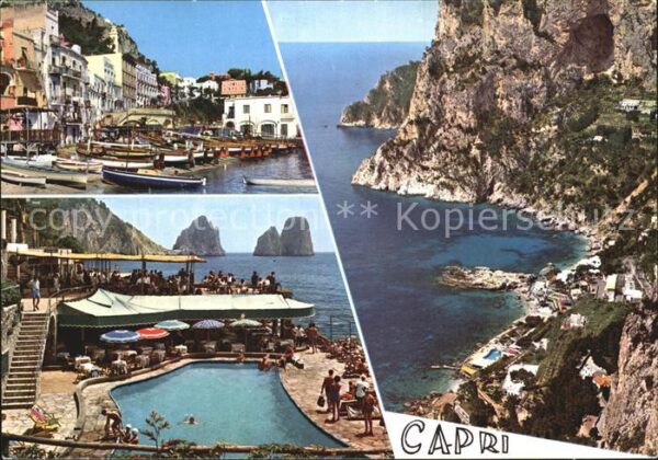 Capri Hafen Swimmingpool Strand Steilküste