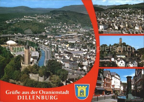 Dillenburg Fliegeraufnahme Schloss Brunnen