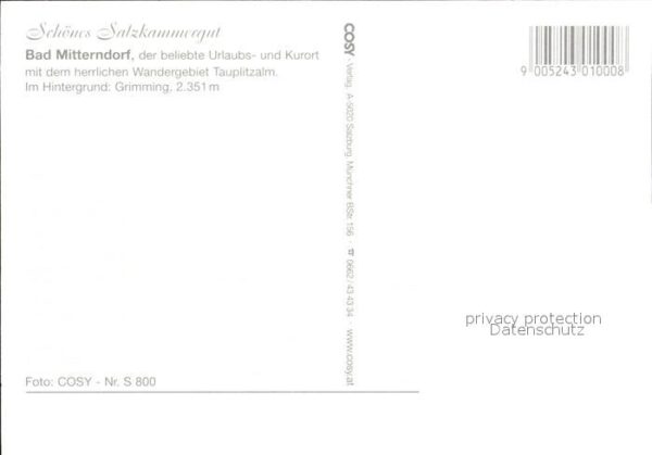 Bad Mitterndorf Panorama mit Grimming – Bild 2