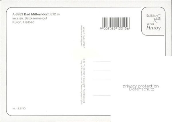 Bad Mitterndorf Panorama Kirche Park Brunnen Schwimmbad – Bild 2