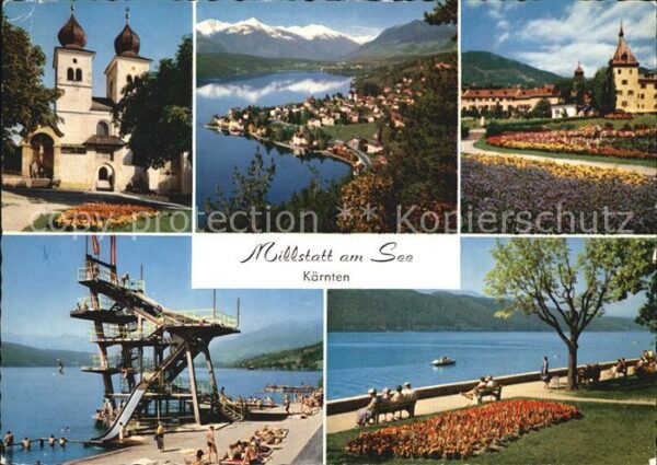 Millstatt Millstaettersee Ehem Stiftskirche Reiseckgruppe Stadtpa
